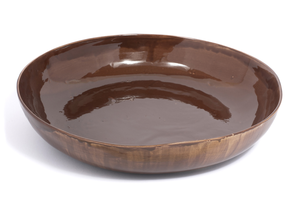 Accessoires |  Keramieken mokken, borden en schalen | EARTHEN BY BRYCK - Keramiek collectie - Big Low Bowl - Brown