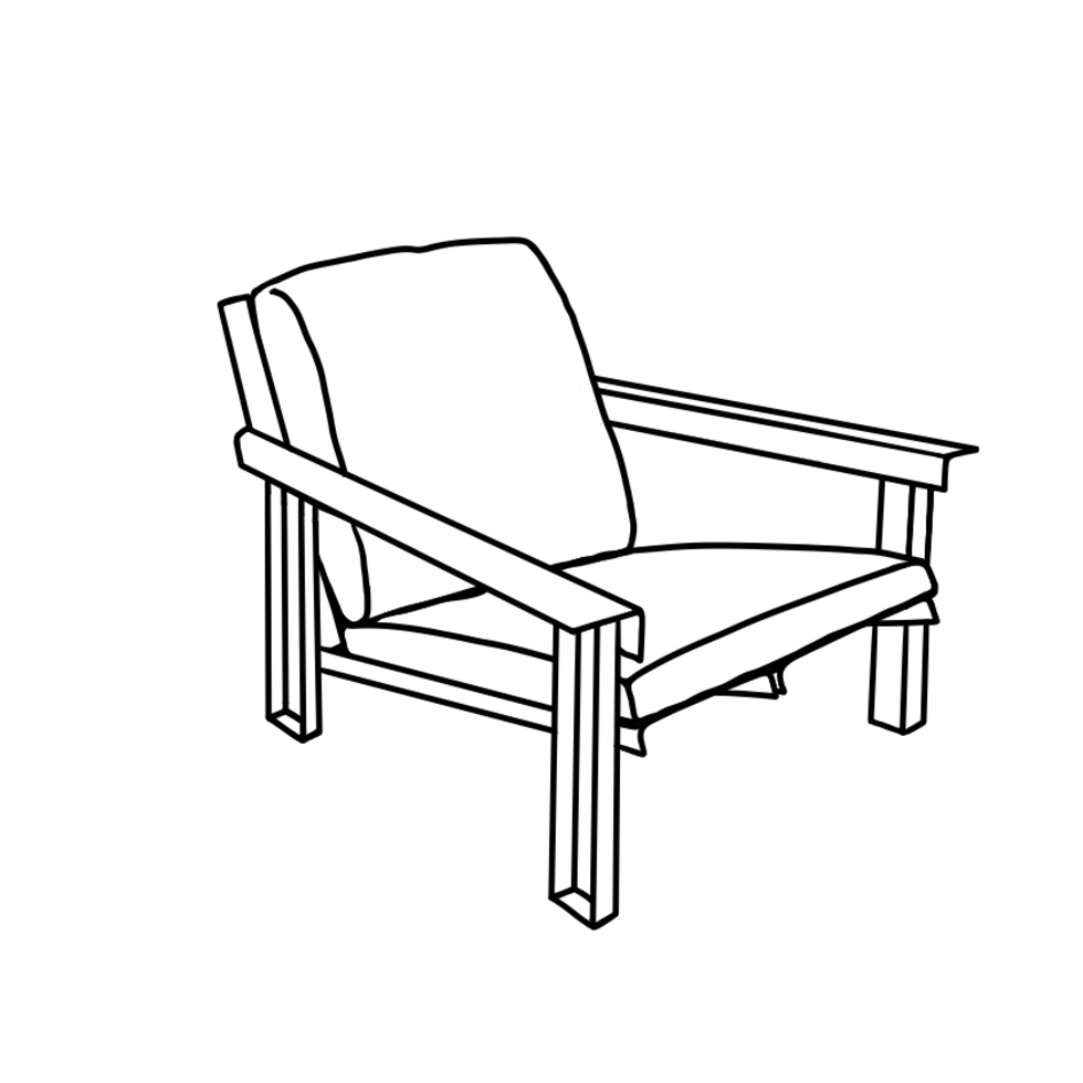 Meubelen | Loungestoelen |  MUSTER Lounge Chair